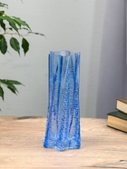 Ваза «Флоранс», 25×11×9 см, стекло, голубая - Фото 5