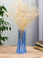 Ваза «Флоранс», 25×11×9 см, стекло, голубая - Фото 6