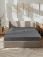 Простыня на резинке 2-спальная «Этель» Quiet shade, 180×200+25 см, жатый хлопок 10886815