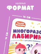Книги детские «Многоразовые лабиринты», набор 2 шт. по 12 стр., Малышарики 10856968 - фото 5312942