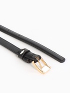 Ремень женский тонкий, 110×1.3 см, классическая пряжка металл, золотистая, чёрный - Фото 7