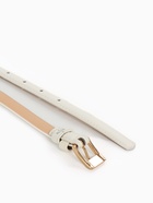 Ремень женский тонкий, 110×1.3 см, классическая пряжка металл, золотистая, белый - Фото 7