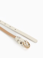 Ремень женский тонкий, 110×1.3 см, пряжка металл золотистая, полукруглая, белый - Фото 7