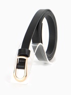 Ремень женский тонкий, 110×1.2 см, пряжка металл, золотистая, чёрный - Фото 2