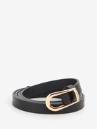 Ремень женский тонкий, 110×1.2 см, пряжка металл, золотистая, чёрный - Фото 3