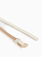 Ремень женский тонкий, 110×1.2 см, пряжка металл, золотистая, белый - Фото 7