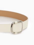 Ремень женский, 110×2.7 см, пряжка-затяжка металл, серебристая, белый - Фото 4