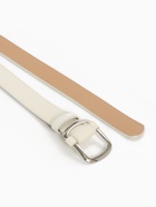 Ремень женский, 110×2.7 см, пряжка-затяжка металл, серебристая, белый - Фото 6