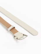 Ремень женский, 110×2.7 см, пряжка-затяжка металл, серебристая, белый - Фото 7