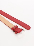Ремень женский, 110×2.7 см, пряжка-затяжка металл, серебристая, красный - Фото 7