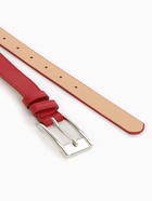 Ремень женский, 110×2.7 см, пряжка металл, серебристая, красный - Фото 6