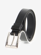 Ремень женский, 110×2.3 см, классическая пряжка металл, серебристая, чёрный - Фото 2