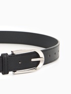 Ремень женский, 110×2.8 см, овальная пряжка металл, серебристая, чёрный - Фото 4