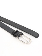 Ремень женский, 110×2.8 см, овальная пряжка металл, серебристая, чёрный - Фото 7