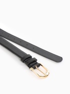 Ремень женский, 110×2.8 см, классическая пряжка металл, золотистая, чёрный - Фото 6