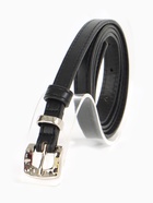 Ремень женский тонкий, 110×1.3 см, с пряжкой металл, чёрный - Фото 2