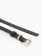 Ремень женский тонкий, 110×1.3 см, с пряжкой металл, чёрный - Фото 6