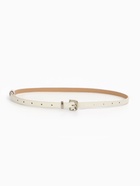 Ремень женский тонкий, 110×1.3 см, с пряжкой металл, белый - Фото 5