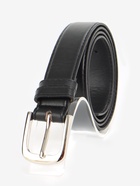 Ремень женский, 110×2.8 см, пряжка металл, серебристая, чёрный - Фото 2