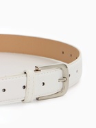 Ремень женский, 110×2.8 см, пряжка металл, серебристая, белый - Фото 3