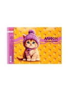 Альбом для рисования А4, 40 листов, на спирали, Hatber "Мы-котики!", МИКС - фото 119338587