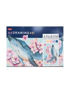 Альбом для рисования Hatber «Акварельная палитра» А4, 48 листов, на скобе - Фото 7