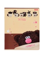 Тетрадь 12л лин Hatber "Кофейные коты", на скобе, скругл углы, 60-65г/м? 5В МИКС (комплект 10 шт) - фото 50916670