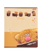 Тетрадь 12л лин Hatber "Кофейные коты", на скобе, скругл углы, 60-65г/м? 5В МИКС (комплект 10 шт) - фото 50916671