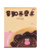 Тетрадь 12л лин Hatber "Кофейные коты", на скобе, скругл углы, 60-65г/м? 5В МИКС (комплект 10 шт) - фото 50916672