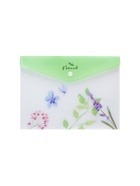 Папка-конверт А5 Hatber "NATURAL BLUE FLOWERS", на кнопке, пластик 180мкм, текстур с печат (комплект 12 шт) - фото 50803180