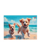 Альбом для рисования А4, 12 листов, на скобе, Hatber ECO «Пушистое счастье», МИКС - Фото 6