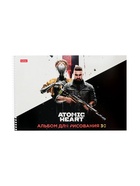 Альбом д/рис А4 30л на спирали Hatber "Atomic Heart", перфорац на отрыв, 5В МИКС - Фото 8