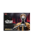 Альбом д/рис А4 30л на спирали Hatber "Atomic Heart", перфорац на отрыв, 5В МИКС - Фото 9