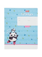 Тетрадь 18л кл Hatber "Забавные панды", на скобе, скругл углы, 60-65г/м² 5В МИКС 10895035