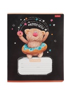 Тетрадь 18л кл Hatber "Кофейные коты", на скобе, скругл углы, 60-65г/м² 5В МИКС 10895036