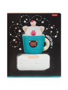 Тетрадь 18л кл Hatber "Кофейные коты", на скобе, скругл углы, 60-65г/м² 5В МИКС 10895036