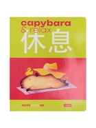 Тетрадь 48л кл Hatber "Капибара_day", на скобе, скругл углы, 60-65г/м? 5В МИКС (комплект 3 шт) - фото 50916712