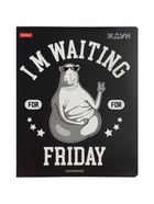 Тетрадь 48л кл Hatber "ЖДУН", на скобе, скругл углы, выб лак, 60-65г/м? 5В МИКС (комплект 3 шт) - фото 50916748