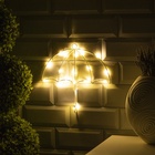 УЦЕНКА Светодиодная фигура «Зонт» 25 × 20 см, металл, 22 LED, батарейки ААх2 (не в комплекте), свечение тёплое белое - фото 14875189