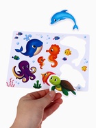 Игрушки - стикеры для купания в ванне «На море», EVA, набор 12 шт. - Фото 5