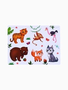 Игрушки - стикеры для купания в ванне «Зоопарк», EVA, набор 12 шт. - Фото 2