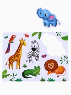 Игрушки - стикеры для купания в ванне «Зоопарк», EVA, набор 12 шт. - Фото 10