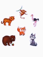 Игрушки - стикеры для купания в ванне «Зоопарк», EVA, набор 12 шт. - Фото 4