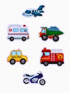 Игрушки - стикеры для купания в ванне «Машинки», EVA, набор 12 шт. - Фото 4