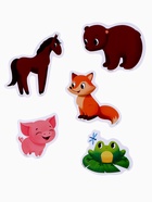 Игрушки - стикеры для купания в ванне «Весёлые зверята», с сеткой, EVA, набор 20 шт. - Фото 18