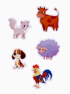 Игрушки - стикеры для купания в ванне «Весёлые зверята», с сеткой, EVA, набор 20 шт. - Фото 19