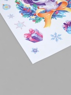 Наклейки на окна многоразовые «Новый год 2026», единорог, 20?34.5 см (комплект 2 шт) - фото 59841817