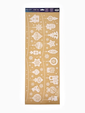 Наклейки на окна многоразовые «Новогодняя гирлянда», 70×25 см