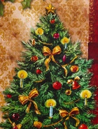 Пакет подарочный новогодний ламинированный «Новогодняя ёлка» 18×23×10 см - Фото 3