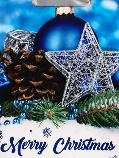 Пакет подарочный новогодний ламинированный «Рождество», 18×23×10 см